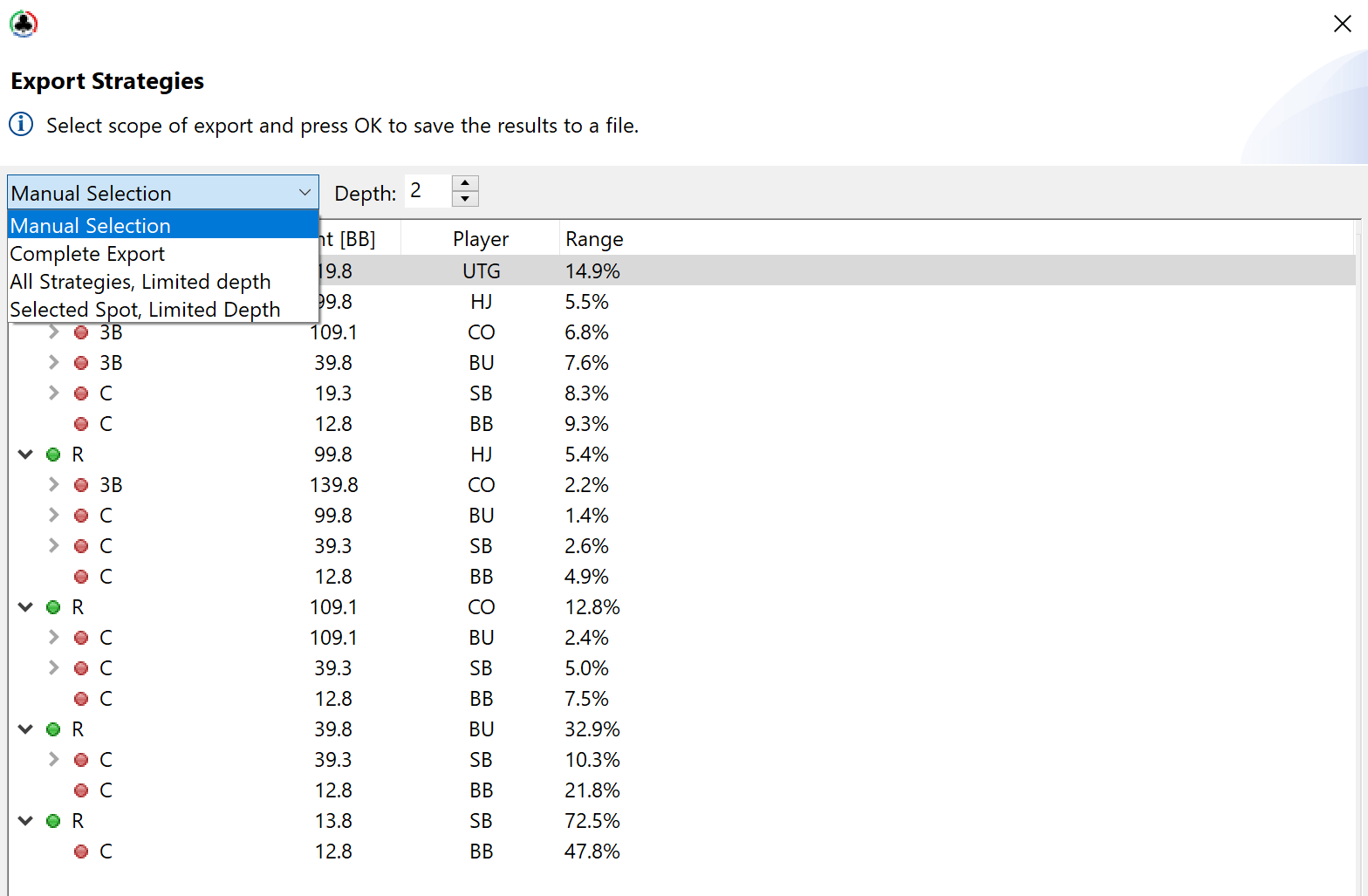 Customize HRC export